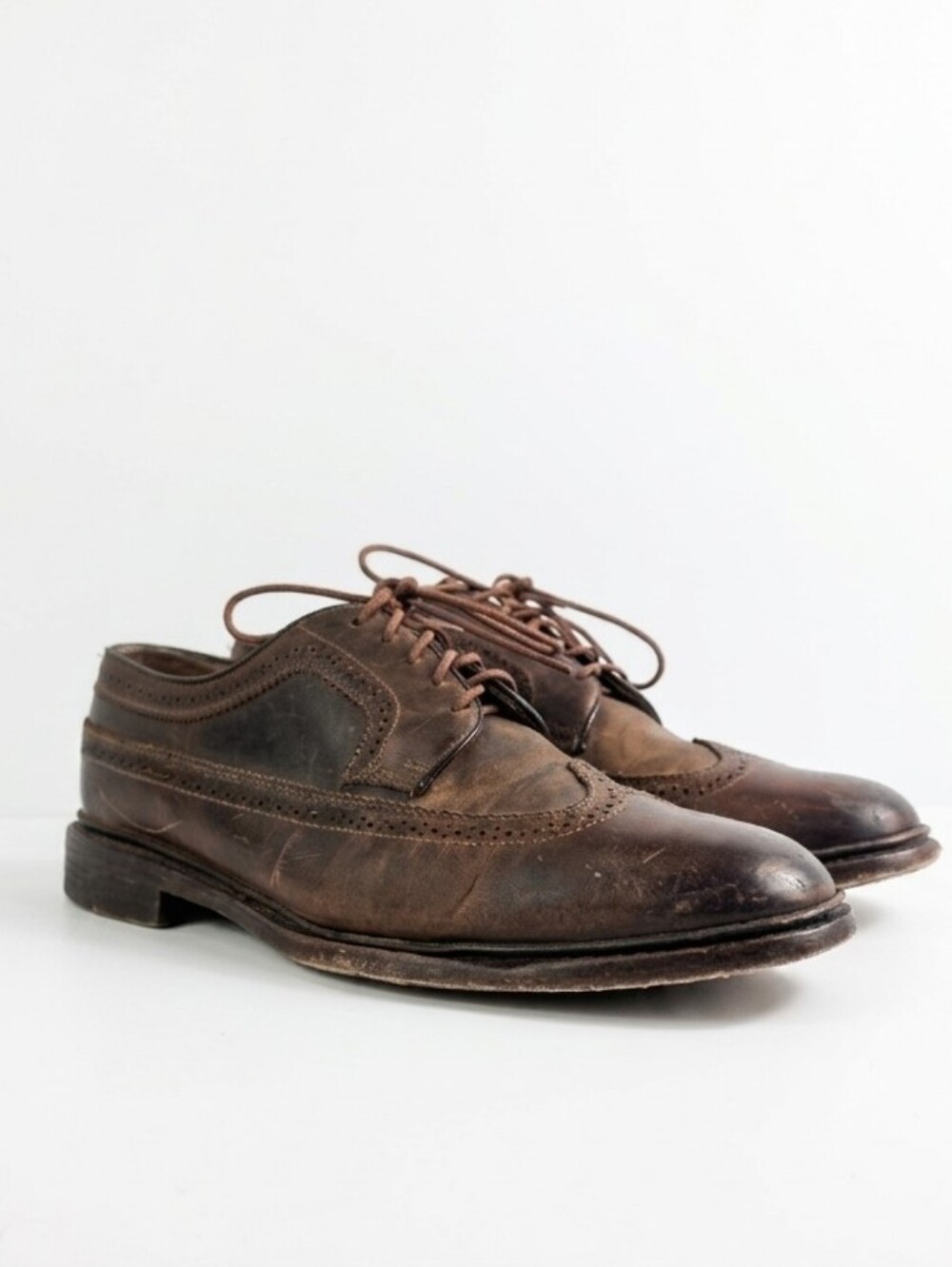 Frye James Wingtip Brown Leather Men's Oxford Size 11.5